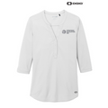 NEW - OGIO ® Ladies Jewel Henley - Bright White