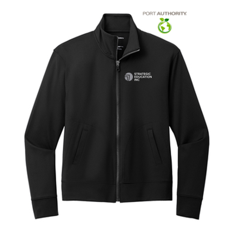 SEI Port Authority® Ladies C-FREE® Double Knit Full-Zip - Deep Black