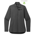 SEI Port Authority® Ladies C-FREE® Double Knit 1/4-Zip - Grey Steel Heather