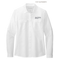SEI Port Authority® Ladies Long Sleeve UV Daybreak Shirt - White