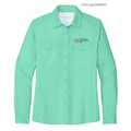 SEI Port Authority® Ladies Long Sleeve UV Daybreak Shirt - Bright Seafoam