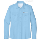 SEI Port Authority® Ladies Long Sleeve UV Daybreak Shirt - Light Blue