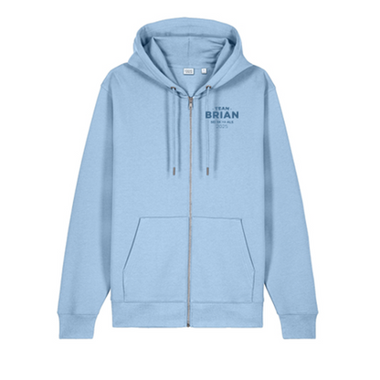 SEI TEAM BRIAN Stanley/Stella Unisex Cultivator 2.0 Full-Zip Hooded Sweatshirt - Blue Soul