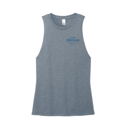 SEI TEAM BRIAN District® Women’s Perfect Tri® Muscle Tank - Flint Blue Heather