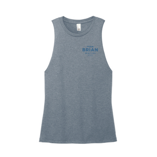 SEI TEAM BRIAN District® Women’s Perfect Tri® Muscle Tank - Flint Blue Heather