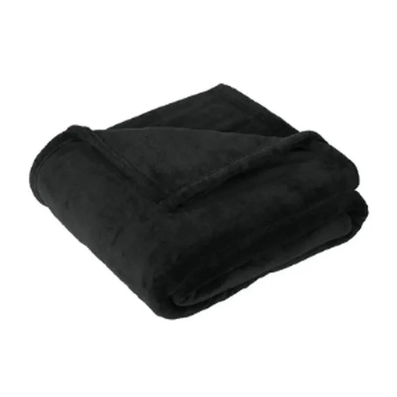 SEI Port Authority® Oversized Ultra Plush Blanket - Black