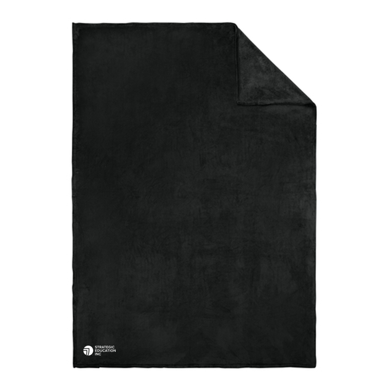 SEI Port Authority® Oversized Ultra Plush Blanket - Black
