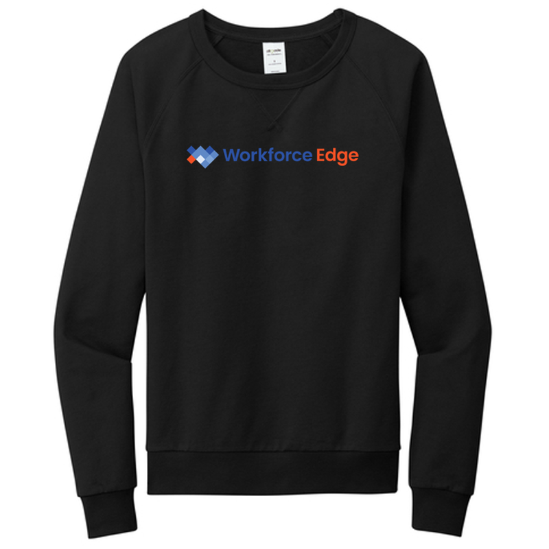 WORKFORCE EDGE Allmade® Unisex Organic French Terry Crewneck Sweatshirt - BLACK