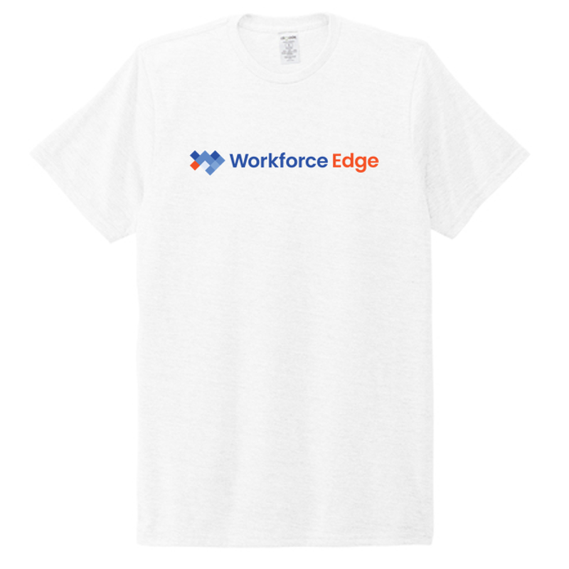 WORKFORCE EDGE -Allmade® Unisex Tri-Blend Tee-WHITE