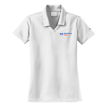 WORKFORCE EDGE - Nike Ladies Dri-FIT Micro Pique 2.0 Polo - White