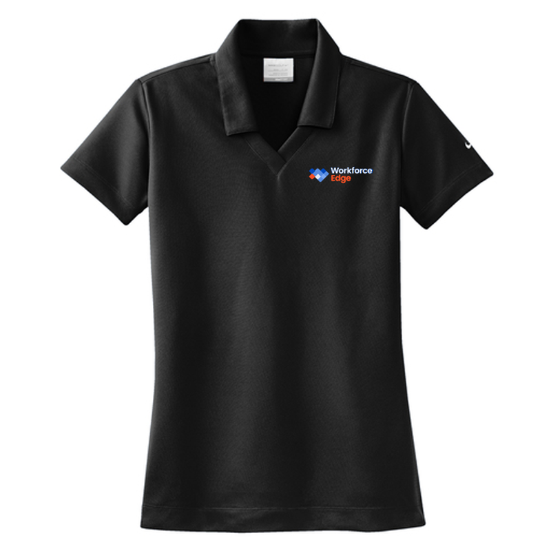 WORKFORCE EDGE - Nike Ladies Dri-FIT Micro Pique 2.0 Polo - BLACK