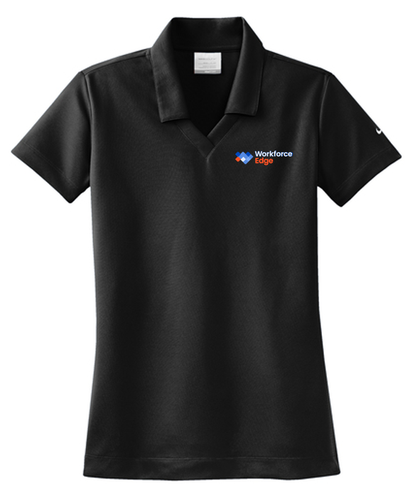 WORKFORCE EDGE - Nike Ladies Dri-FIT Micro Pique 2.0 Polo - BLACK