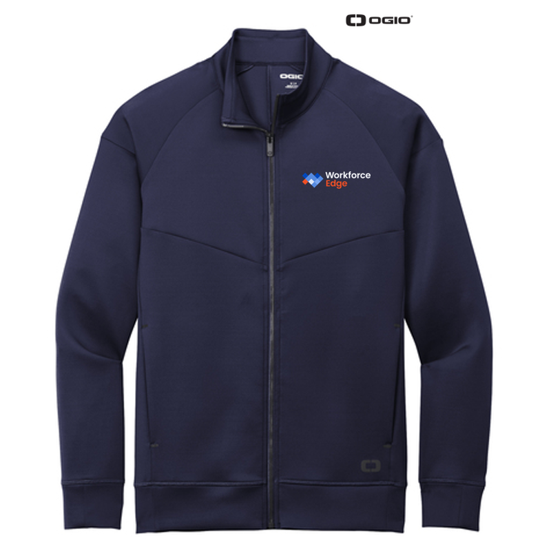 NEW WORKFORCE EDGE OGIO ® ENDURANCE Modern Performance Full-Zip - Navy