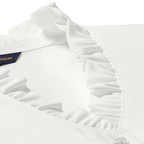 NEW SEI Brooks Brothers® Women’s Long Sleeve Ruffle Collar Blouse - Off White