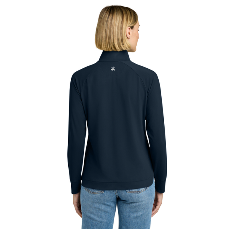 NEW SEI Brooks Brothers® Women’s Luxe Performance 1/4-Zip - Navy Blazer