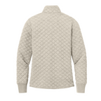 NEW SEI Brooks Brothers® Women’s Diamond Quilt Full-Zip - Oatmeal Heather