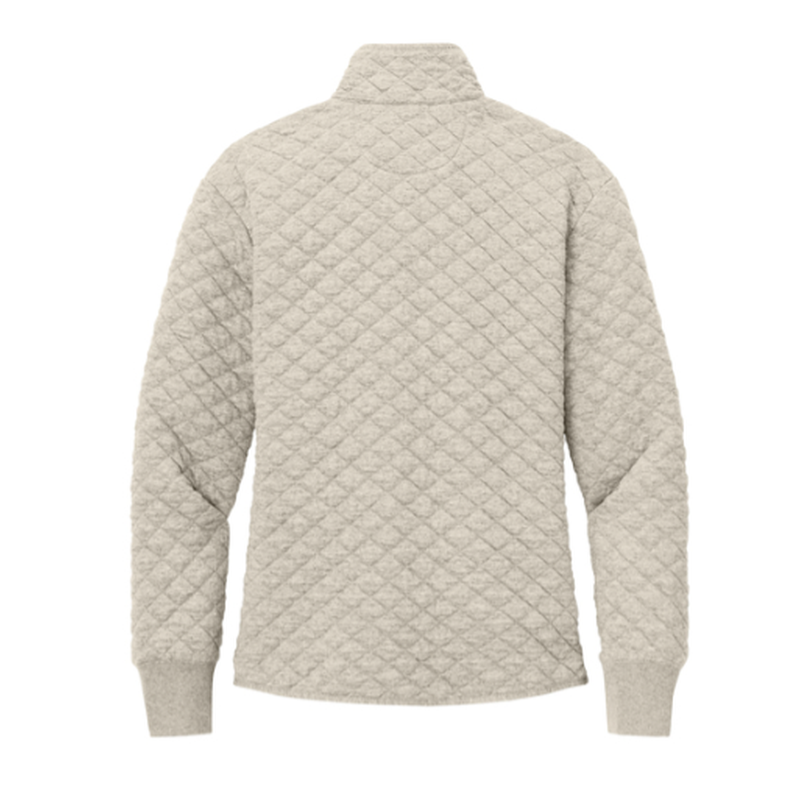 NEW SEI Brooks Brothers® Women’s Diamond Quilt Full-Zip - Oatmeal Heather