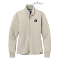 NEW SEI Brooks Brothers® Women’s Diamond Quilt Full-Zip - Oatmeal Heather