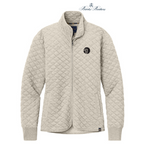 NEW SEI Brooks Brothers® Women’s Diamond Quilt Full-Zip - Oatmeal Heather