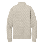 NEW SEI Brooks Brothers® Diamond Quilt 1/4-Zip - Oatmeal Heather
