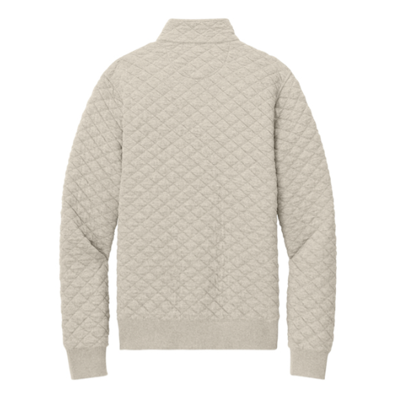 NEW SEI Brooks Brothers® Diamond Quilt 1/4-Zip - Oatmeal Heather