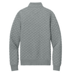 NEW SEI Brooks Brothers® Diamond Quilt 1/4-Zip - Light Shadow Grey Heather
