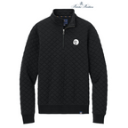 NEW SEI Brooks Brothers® Diamond Quilt 1/4-Zip - Deep Black