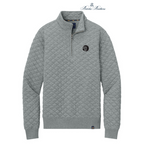 NEW SEI Brooks Brothers® Diamond Quilt 1/4-Zip - Light Shadow Grey Heather