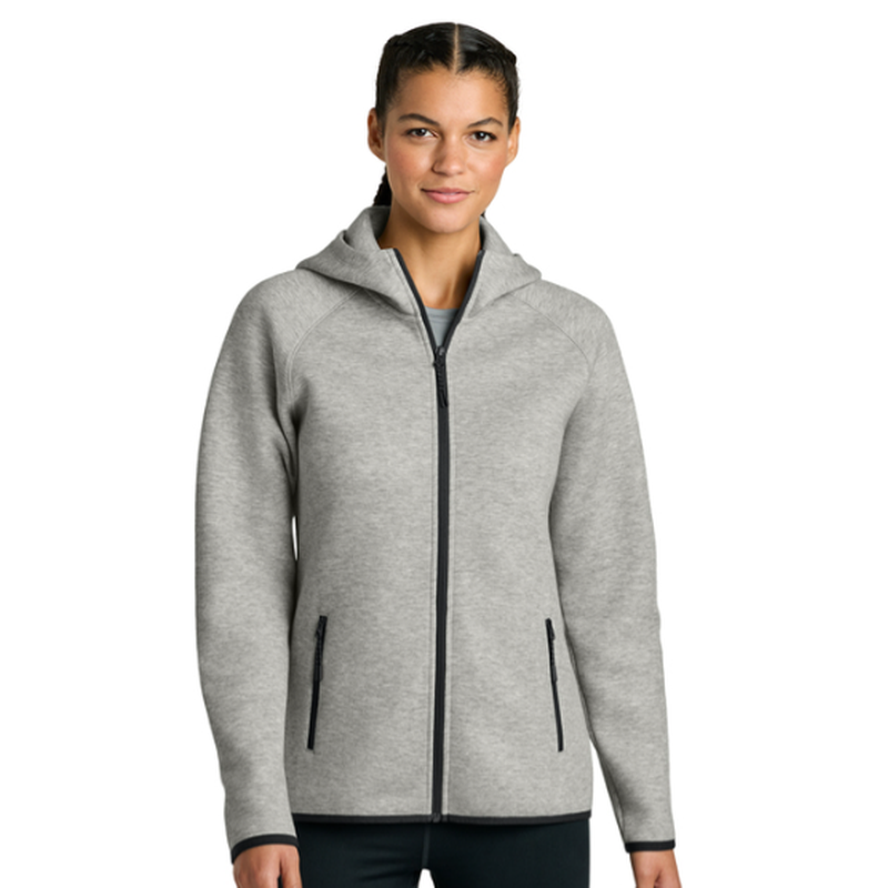 NEW SEI Sport-Tek® Women’s Phenom Full-Zip Hoodie - Athletic Heather