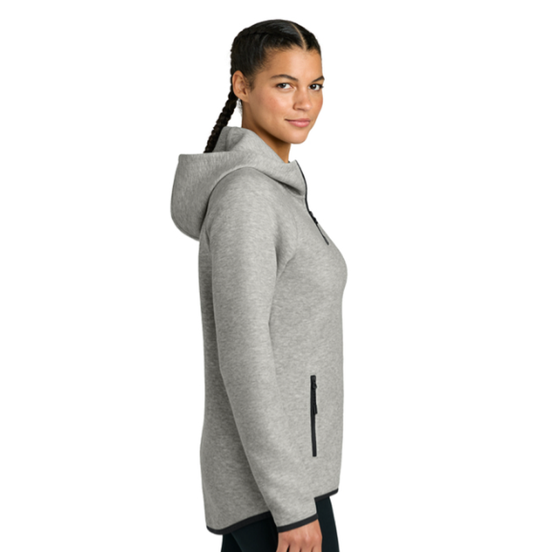 NEW SEI Sport-Tek® Women’s Phenom Full-Zip Hoodie - Athletic Heather