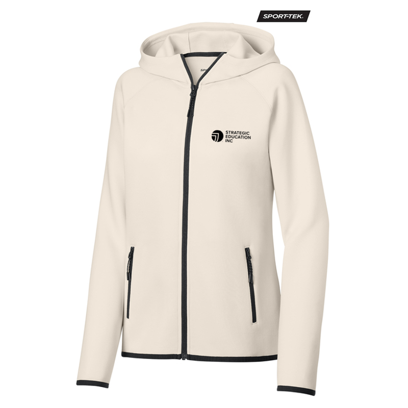 NEW SEI Sport-Tek® Women’s Phenom Full-Zip Hoodie - Ecru