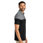 NEW SEI TravisMathew Onward Colorblock Polo - Quiet Shade Grey Heather/Black