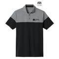 NEW SEI TravisMathew Onward Colorblock Polo - Quiet Shade Grey Heather/Black