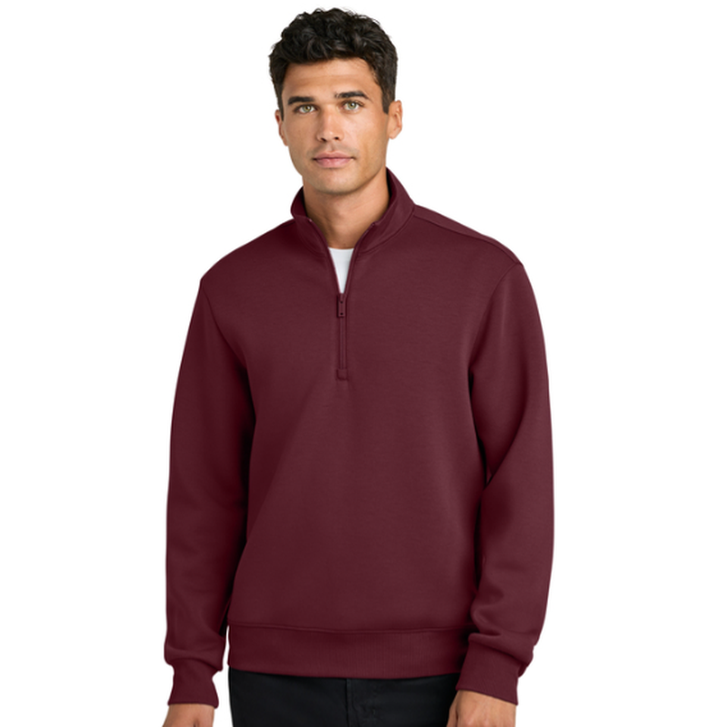 NEW SEI Mercer+Mettle® Soft Spacer 1/4-Zip - Burgundy
