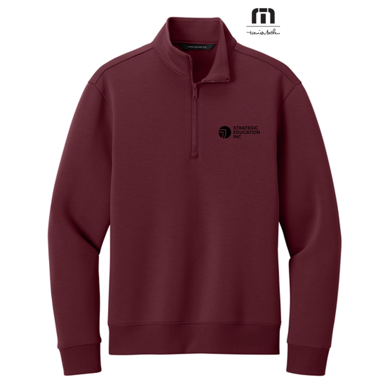 NEW SEI Mercer+Mettle® Soft Spacer 1/4-Zip - Burgundy