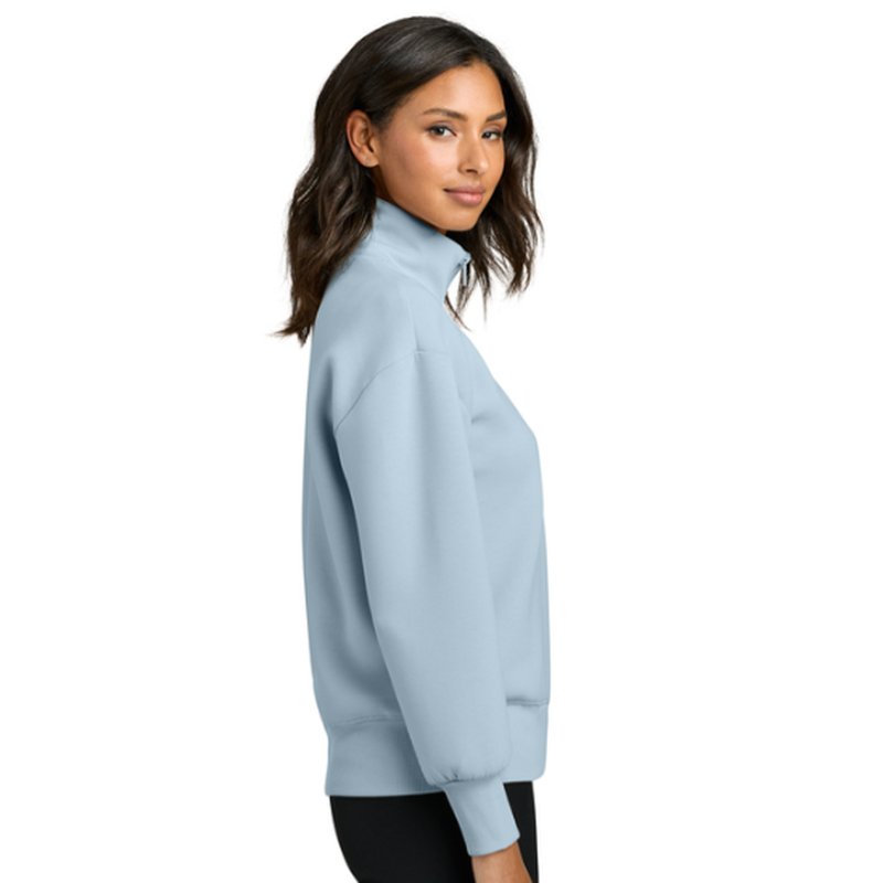 NEW SEI Mercer+Mettle® Women’s Soft Spacer 1/4-Zip - Celestial Blue