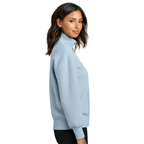 NEW SEI Mercer+Mettle® Women’s Soft Spacer 1/4-Zip - Celestial Blue