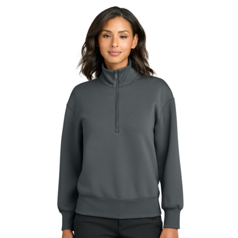 NEW SEI Mercer+Mettle® Women’s Soft Spacer 1/4-Zip - Storm Grey