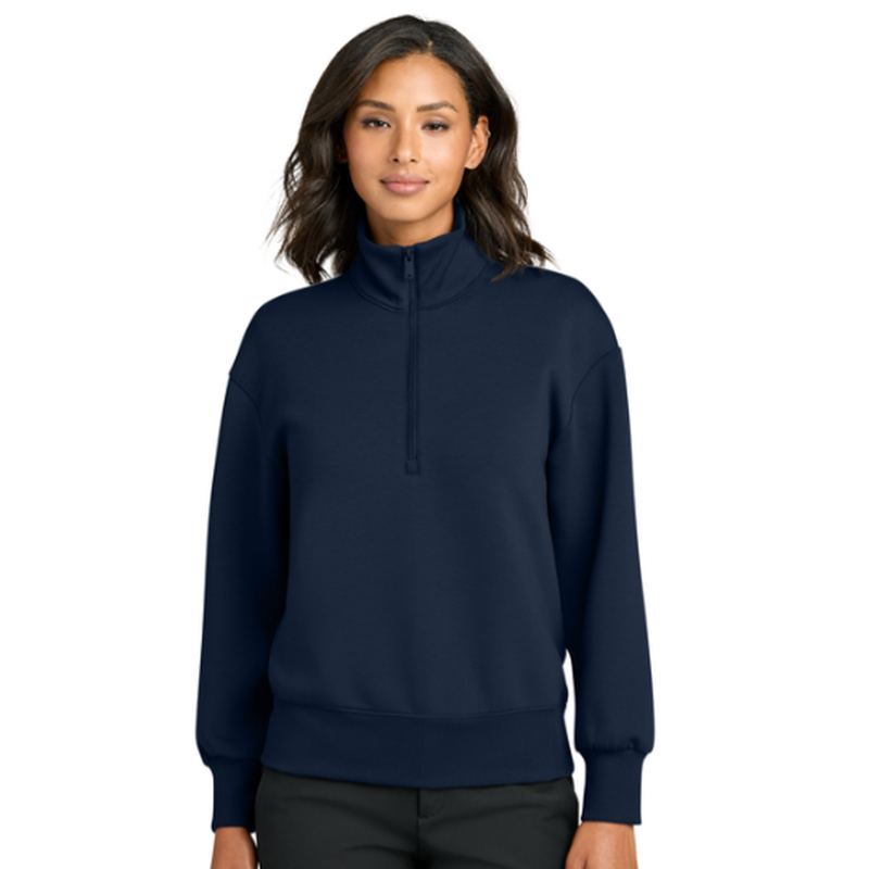 NEW SEI Mercer+Mettle® Women’s Soft Spacer 1/4-Zip - Night Navy