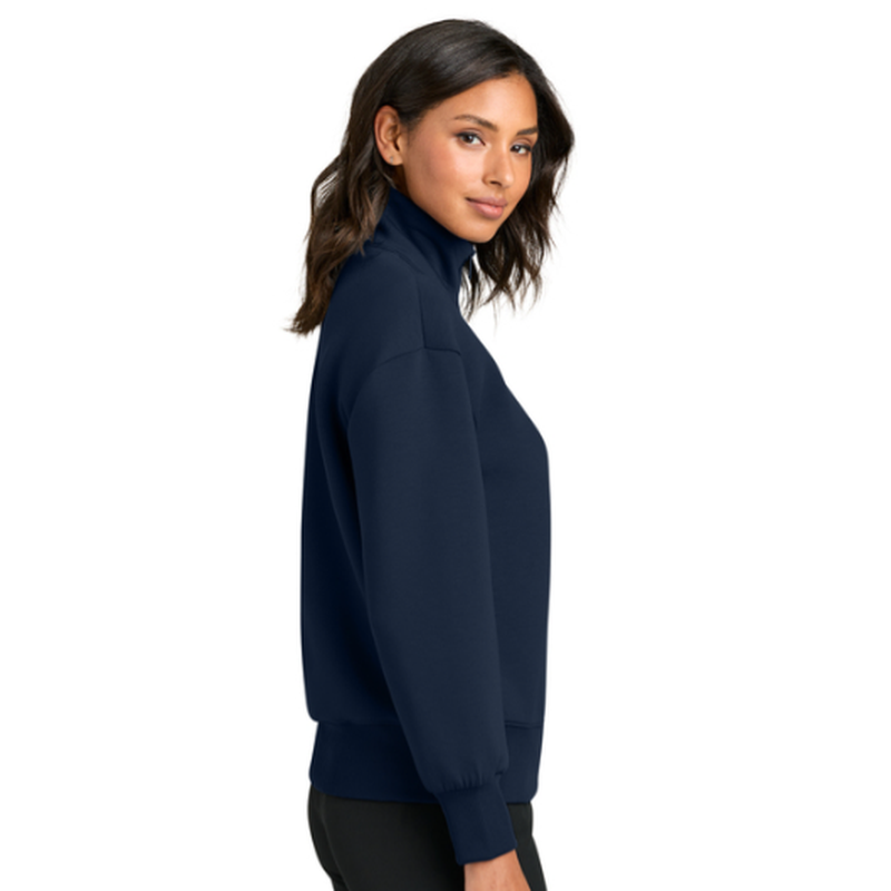 NEW SEI Mercer+Mettle® Women’s Soft Spacer 1/4-Zip - Night Navy