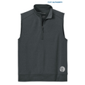 NEW SEI Port Authority® C-FREE® Double Knit 1/4-Zip Vest - Grey Steel Heather