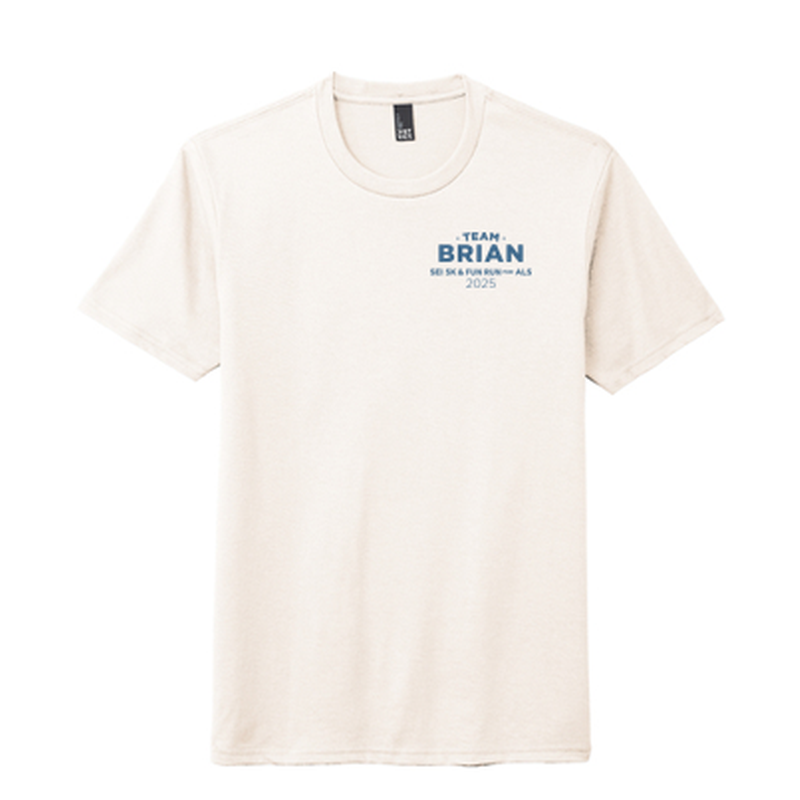 SEI 2025 TEAM BRIAN Event Tee -  District ® Perfect Tri ® Tee - Natural