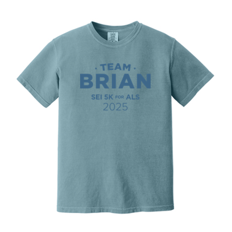 SEI TEAM BRIAN Comfort Colors ® Heavyweight Ring Spun Tee - Ice Blue