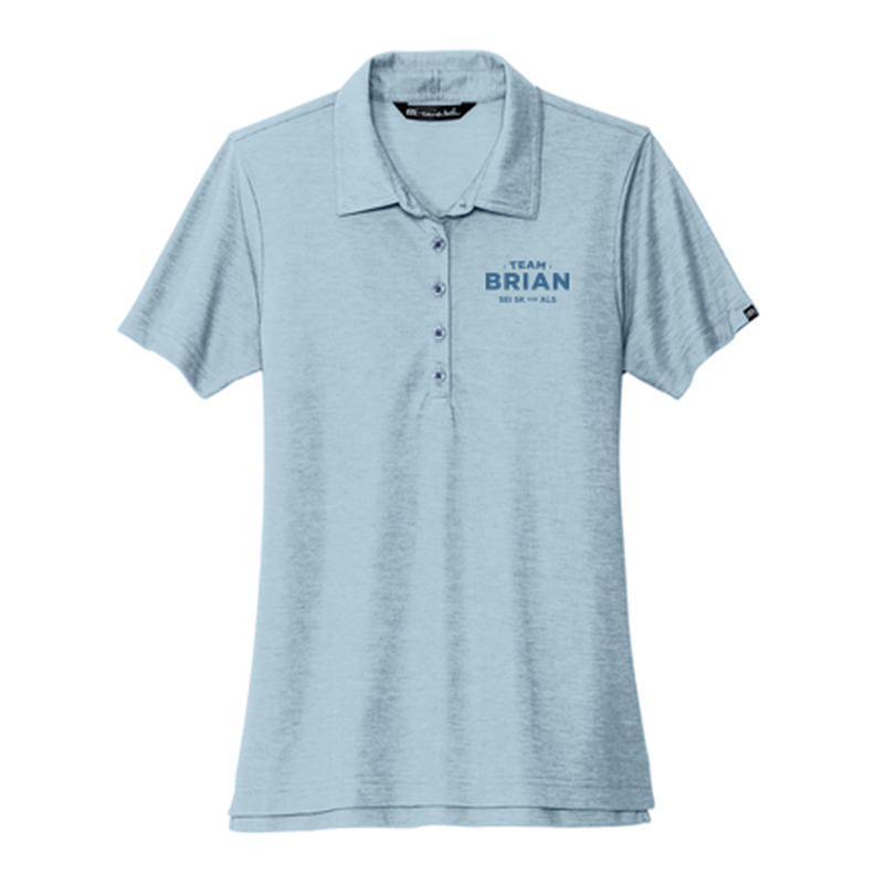 SEI TEAM BRIAN TravisMathew Women's Oceanside Heather Polo - Allure Heather