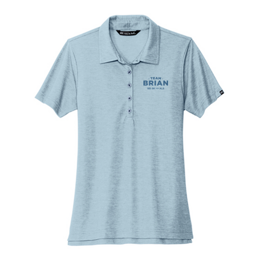 SEI TEAM BRIAN TravisMathew Women's Oceanside Heather Polo - Allure Heather