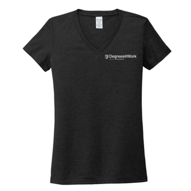 T4G Allmade® Women’s Tri-Blend V-Neck Tee - Space Black