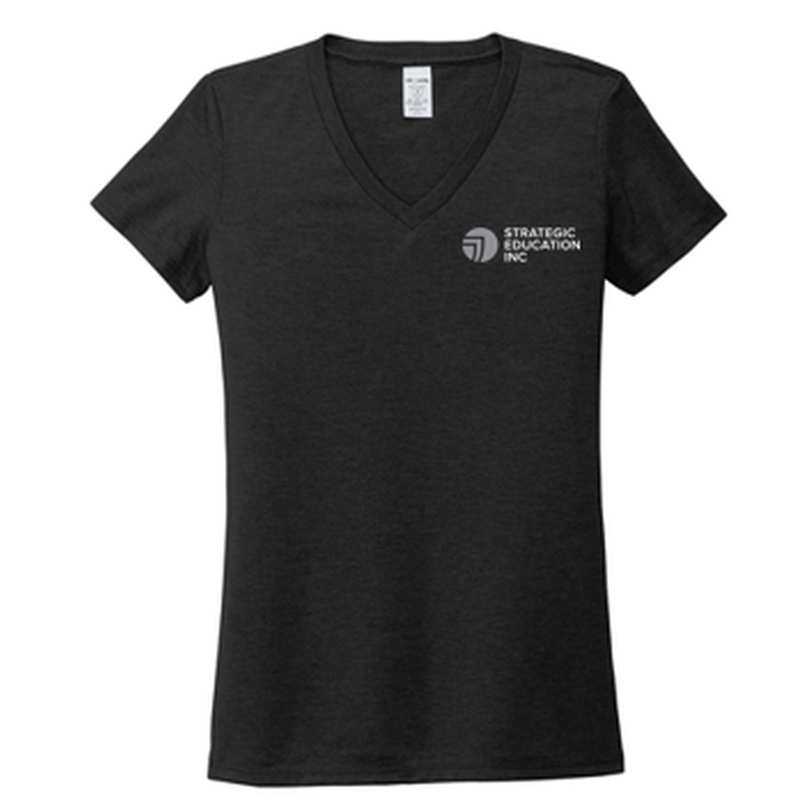 T4G Allmade® Women’s Tri-Blend V-Neck Tee - Space Black