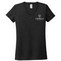 T4G Allmade® Women’s Tri-Blend V-Neck Tee - Space Black