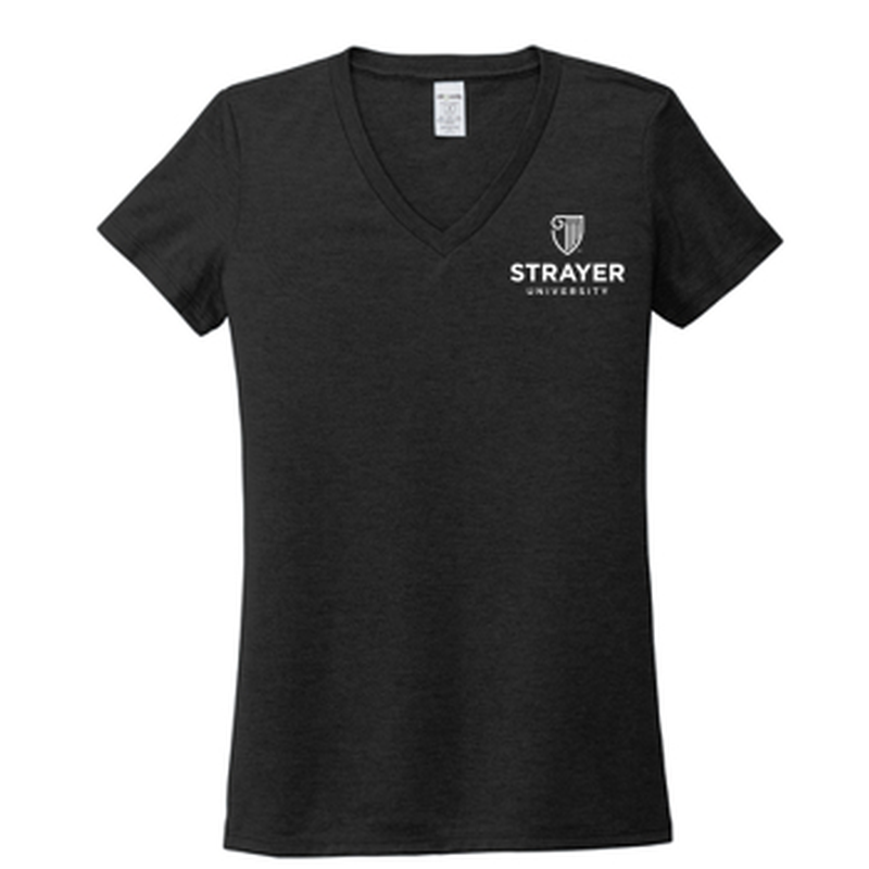 T4G Allmade® Women’s Tri-Blend V-Neck Tee - Space Black
