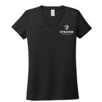 T4G Allmade® Women’s Tri-Blend V-Neck Tee - Space Black